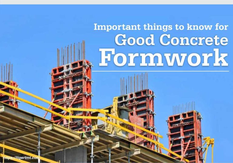 Important Things to Know for Good Concrete Formwork - Tiger TMT Iron Rods
